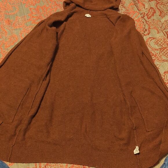 Cardigan with a hood Gingerbread Brown Melange hem & thread Jumpers & Knitwear - Picture 6 of 9